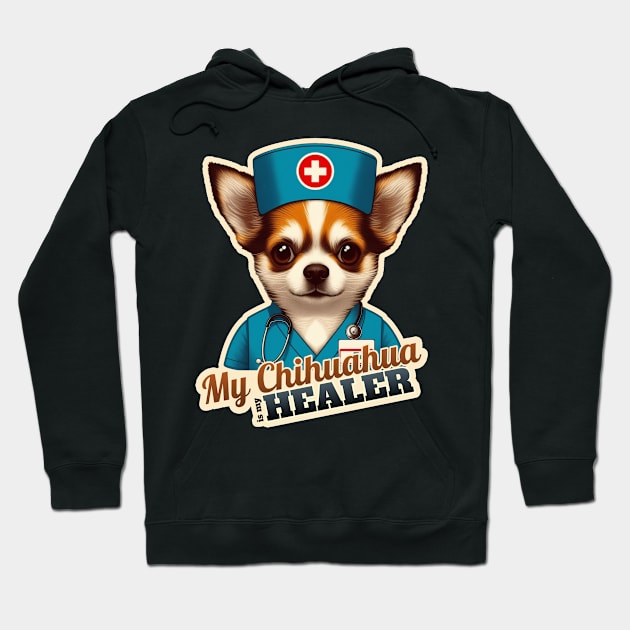 Chihuahua Nurse Hoodie by k9-tee